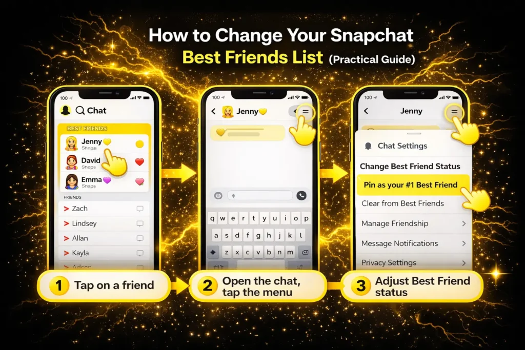 How to Change Your Snapchat Best Friends List